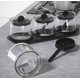 thumbnail image 3 of Recipiente de vidrio para condimentos, recipiente para especias con tapas y cucharas, bandeja, 3 of 4