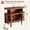 Walnut + MDF + MDF#531, variant on Large Round Record Player Stand with Charging Station & USB Ports, Mid Century Modern Turntable Table for Living Room Bedroom, Walnut MDF Vinyl Record Storage Cabinet
