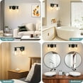 thumbnail image 6 of Deyidn 2 Light BlackBathroom Vanity Light with Globe Glass Shade Modern Bathroom Wall E26 Bulb, 6 of 6