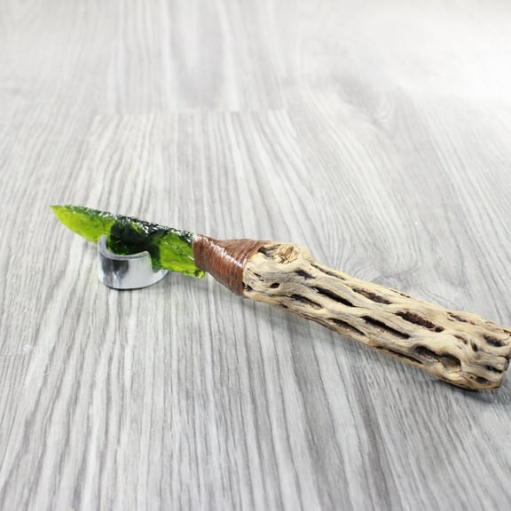 Cholla Cactus Wood Handle Glass Blade Ornamental Knife #3553 Mountain Man Knife