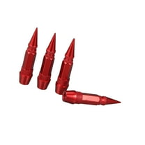 Unique Bargains 4pcs 60mm 2.36" Wheel Valve Cap Extension for Car Truck Red