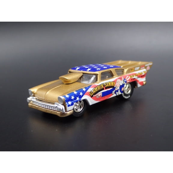 Open Box 1955 FORD CROWN VICTORIA NHRA SLAMMIN SAMMY 1:64 SCALE DIORAMA DIECAST MODEL CAR