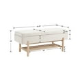 thumbnail image 2 of Dayalane Entryway Storage Bench, Wood Modern Indoor Foyer, Bench with Cushioned Seat Storage, Beige, 2 of 9