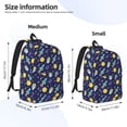 thumbnail image 3 of Lsque Astronaut Corgi Pattern Canvas Daypack, Durable Backpack, High-quality Versatile Backpack,Vintage Compact Backpack-Small, 3 of 6