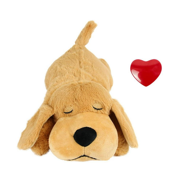WEOK Puppy Heartbeat Toy- Dog Heartbeat Toy for Separation Anxiety Relief,  Puppy Heartbeat Stuffed Animal Anxiety Calming Behavioral Aid Plush Toy for