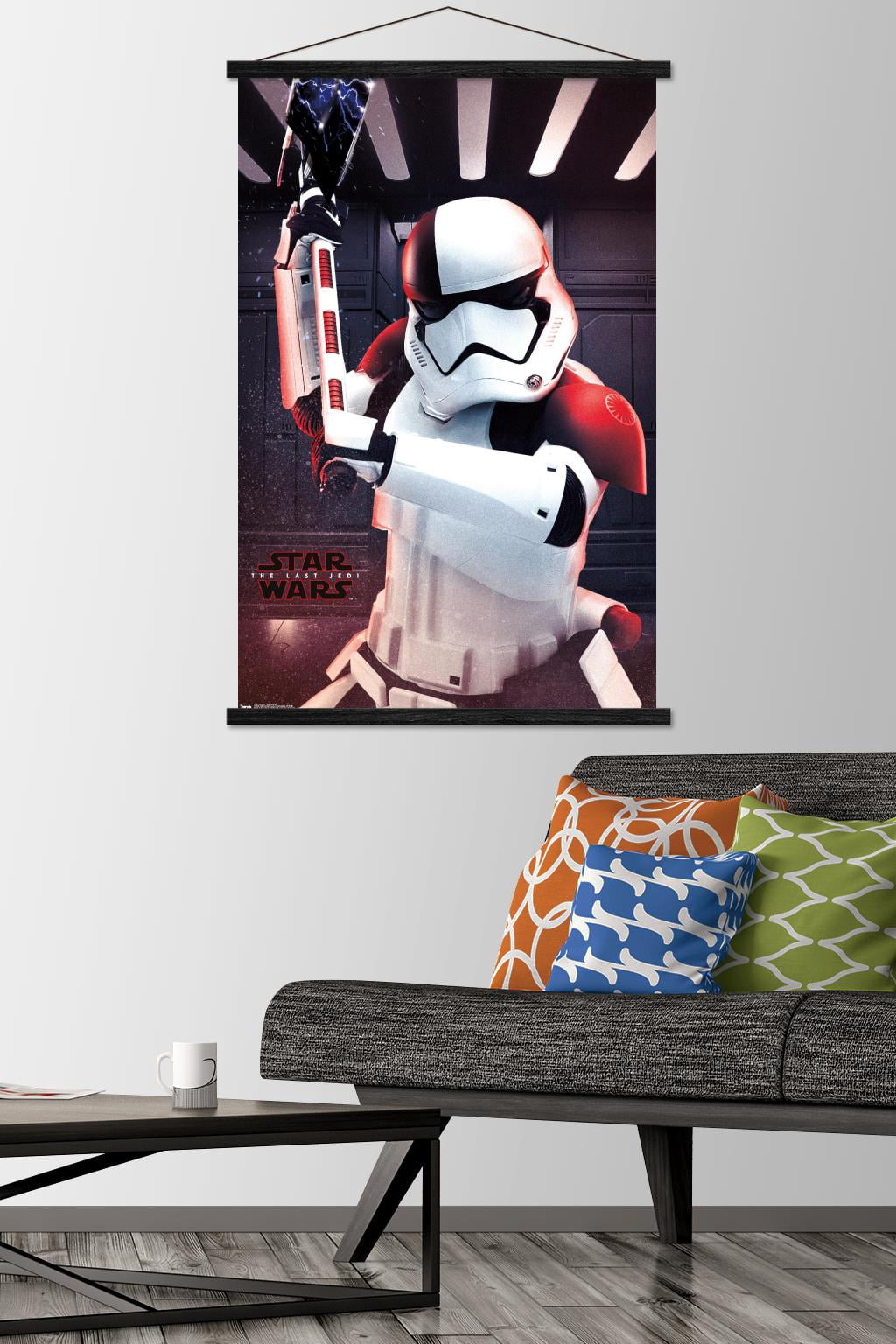 Star Wars: The Last Jedi - Executioner Wall Poster with Wooden Magnetic Frame, 22.375" x 34"