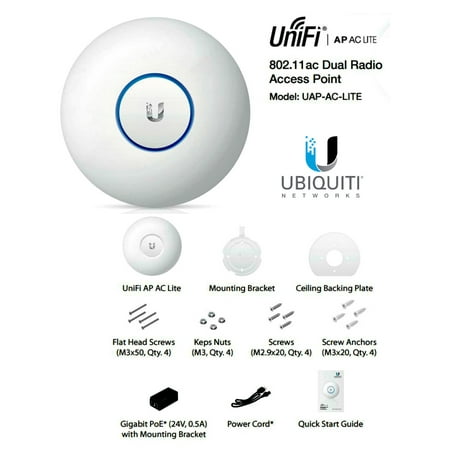Ubiquiti UAP-AC-LITE UniFi AP AC LITE 802.11ac Gigabit Dual-Radio (Best Router For Unifi Ap)