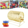 thumbnail image 4 of Modern Ping-Pong Balls Raffle Drum with Wooden Turning Spinning Drawing 10kg/22lbs 19*12*14.6in, 4 of 18