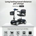 thumbnail image 5 of Outdoor Mobility Scooter for Senior, Heavy Duty Electric Scooters with 4 Wheel, Sliding Swivel Seat with Flip-Up Armrests for Adults, Easy Assembly, 300lbs, Blue, SS122, 5 of 9
