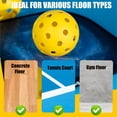 thumbnail image 4 of Bolas de pickleball Magicorange de 40 hoyos para exteriores, paquete de 6, 4 of 7