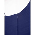 thumbnail image 6 of Alvivi Kids Chiffon Flower Girl Dress One Shoulder Wedding Birthday Party High Low Hem Ball Gown Navy Blue 10, 6 of 6
