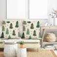 thumbnail image 4 of Christmas Pillow Covers 16x16 Inch Green Xmas Pine Tree Snowflake Throw Pillows for Couch Soft Durable Cushion Covers Farmhouse Winter Holiday Pillow Cases for Bed Sofa Decor Set of 2, 4 of 6