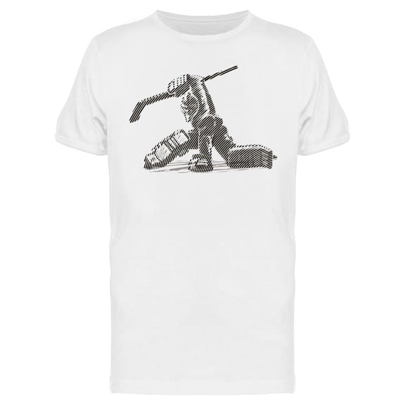 Hockey Goaltender T-Shirt Men -Image by Shutterstock, Male Small