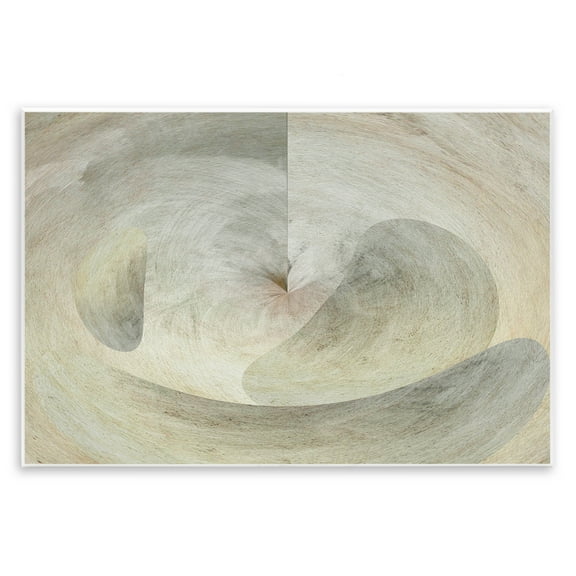 Stupell Industries Curving Freeform Abstract Abstract Painting Unframed Art Print Wall Art, 15 x 10