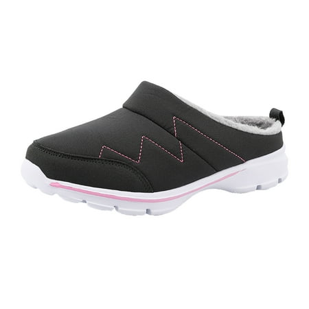 

nsendm Womens Flat Sneakers Wide Width Plus On Shoes Lovers Mesh Warmth Breathable Velvet Shoes Womens Mesh Sneakers Grey 10