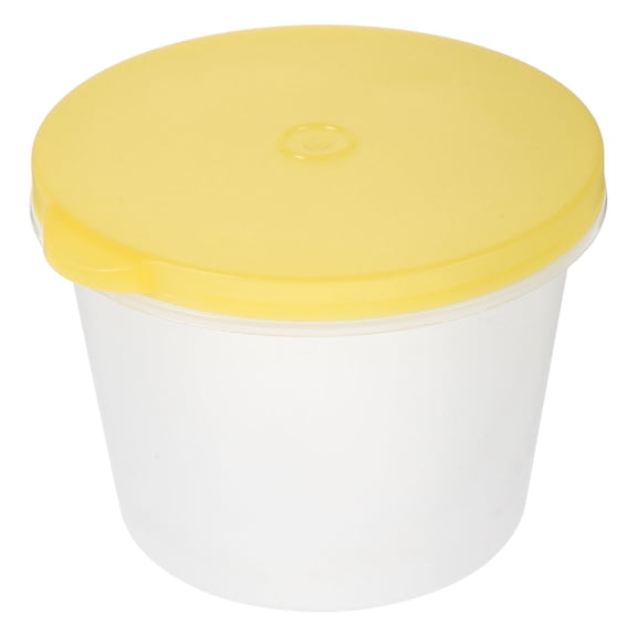 HOMEMAXS Round Airtight Food Storage Jar With Lid Multipurpose Container Grains Cereal Coffee Beans Plastic Space-Saving Pantry Organizer