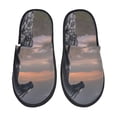 thumbnail image 1 of Fotbe Black Dragon Cliff Dawn Pantuflas Peludas para Mujer con Estampado, Zapatillas de Peluche, Zapatos de Invierno para Casa, Uso Interior y Exterior-Medium, 1 of 8