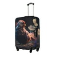 thumbnail image 2 of Daiia White Purple Flower Chicken Luggage Cover, Thickened Washable Travel Luggage Covers, Elastic Unique Baggage Covers for 18-20 inch Luggage-X-Large, 2 of 9