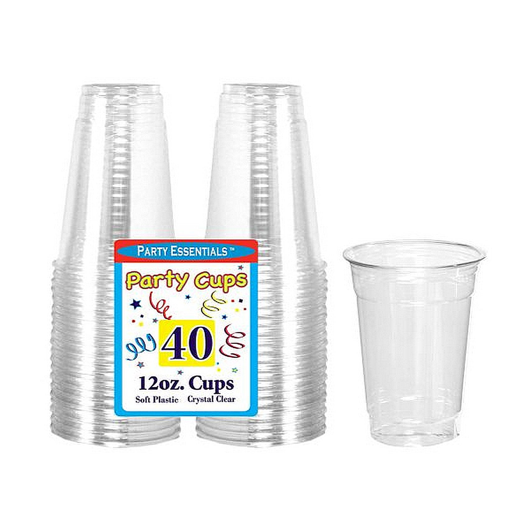 1 Party Essentials 12 Oz. Soft Plastic Cups Clear 40 Ct.