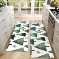 thumbnail image 4 of Kitchen Rugs Sets Of 2,White Christmas Tree Pattern Anti Fatigue Kitchen Mat Rugs Non Slip Washable,Decorative Kitchen Floor Mats for Kitchen,Sink,Laundry,17"X47", 4 of 5