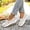 Beige, variant on Women's -on Walking Shoes Casual Loafers Mesh Lightweight Breathable Fashion Running Sneakers(Black,7.5)