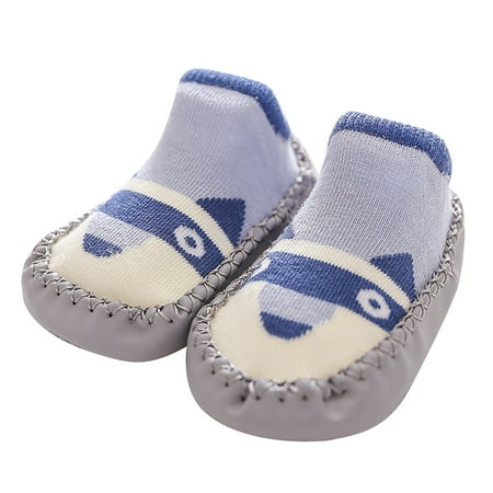 

EHTMSAK Baby Toddler Girls Boy Cartoon Floor Socks Slippers Newborn Infant Spring Summer Fall Non-Slip First Walkers Shoes Gray 0-2Y 11