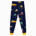 thumbnail image 6 of TOWED22 Baby Boy Fall Winter Clothes 2-Piece Cotton Graphic Sweatshirt Tops Cotton Joggers Pants Toddler Outfits Clothing(Dark Blue,6-7 Y), 6 of 8