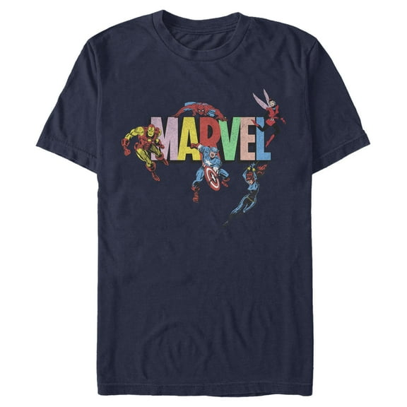 Men's Marvel Superheroes Logo Graphic T-Shirt