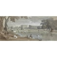 thumbnail image 2 of Sir Charles D'Oyly 14x8 Gold Ornate Wood Frame and Double Matted Museum Art Print Titled - View of Part of Chowringhee - Calcutta, 2 of 4