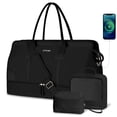 thumbnail image 1 of Bolsos de viaje ETRONIK de fin de semana para mujer, color negro, juego de 4 unidades, 1 of 9