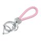 thumbnail image 1 of Coche Llavero Cadena Llaveros Soporte Juego para Hombre Mujer PU Cuero Rosa, 1 of 1