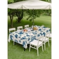 thumbnail image 4 of Outdoor Tablecloths with Umbrella Hole & Zipper, Tropical Plants Rectangle Tablecloth 52x70 Inch, Summer Farmhouse Vintage Blue Camels Waterproof Table Cloth, Patio/Pool/Picnic Table Covers, 4 of 8