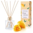 thumbnail image 1 of 100ml Scent Diffuser with 6 Fiber Sticks, 3.5 oz Reed Diffuser Set Aromatherapy Fragrance Diffusers Air Fresheners for Home Bedroom Bathroom (Mango), 1 of 8