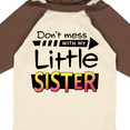 thumbnail image 4 of Inktastic Don't Mess with my Little Sister Boys or Girls Long Sleeve Baby Bodysuit, 4 of 5