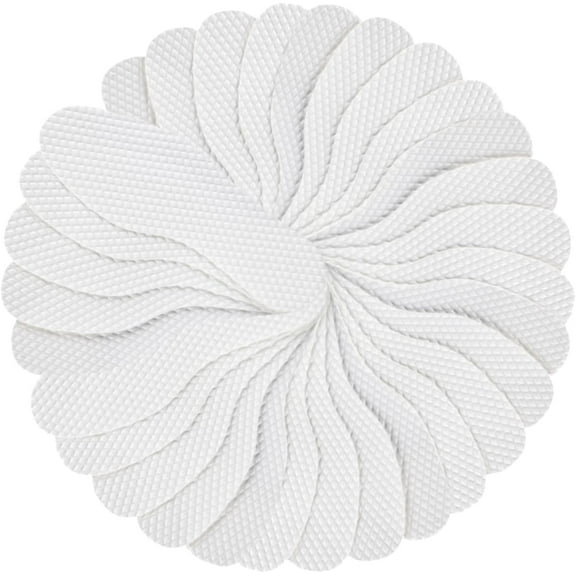 Yoqb 20 Pairs of Comfortable Breathable Pulp Shoe Insoles Thin Non Slip Shoe Inserts for Men and Women Ideal for Summer Relief and Odor ControlA108