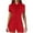 Red, variant on Active Workout Jumpsuit For Women Solid Color Zip Up Cargo Rompers Short Sleeve Running Yoga Gym Outfits Exercise Jumpsuit