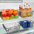thumbnail image 3 of Pantry Baskets Beimu, paquete de 4 cestas grandes de alambre de metal negro, 3 of 7