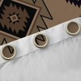 thumbnail image 4 of jejeloiu Western Tribal Blackout Curtains Set of 2 (52x84 Each),Retro Aztec Geometric Window Curtains,Brown Black Curtains and Drapes For Adult,Microfiber Bedroom Decor, 4 of 6