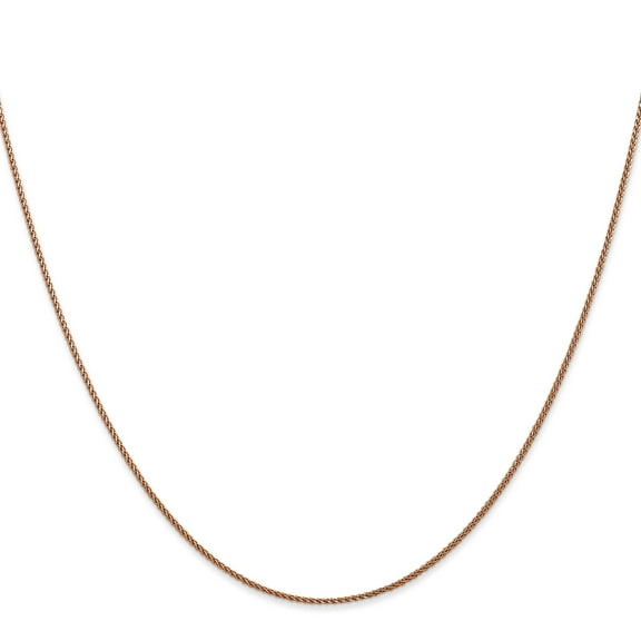 Primal Gold 14 Karat Rose Gold 1.05mm Diamond-cut Spiga Chain Necklace