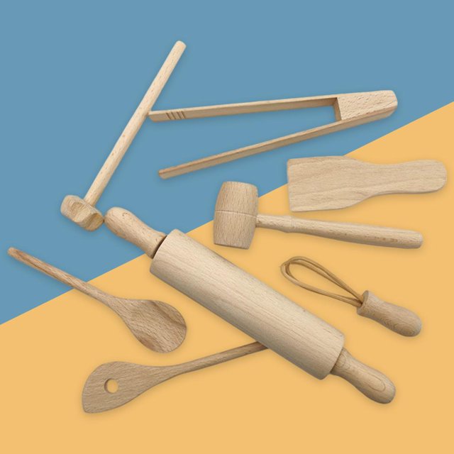 utensilios de cocina de , juguete, de simución, , de huevos, clip, paquete de 8, juguetes educativos de CUTICAT Utensilios de cocina para niños
