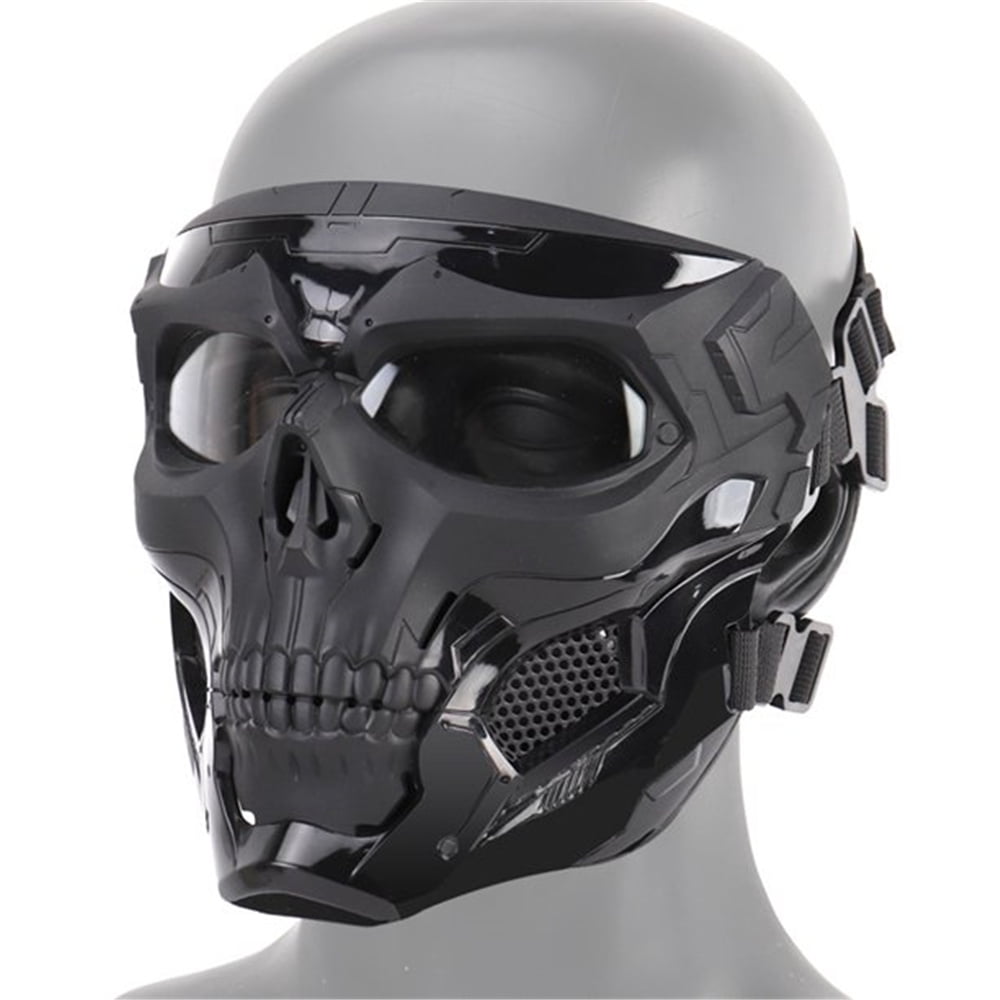 Skeleton Face Protection Goggles, for Paintball Game Movie Props Party and  Other Outdoor Activities Ski Windproof Skull Helmet, Cool Outdoor Work Mask  with Vents - Walmart.com