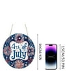 thumbnail image 6 of Outdoor decorations, Porch decorations, 12 in Wood Wall decor, Front Door decor, Outdoor decor for Porch, Outdoor American Flag, Star decorations, Party decoration, 1 Set, 6 of 6