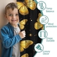 thumbnail image 3 of Blackout Kids Curtains,Butterflies Sunflowers Childrens Insulated Curtains Set Of 2,Bedroom Essentials,Toddler Room Decor 52x84in(132x213cm), 3 of 4