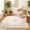 Beige, variant on ICEANT Persian Style Round Area Rug, 6'x6' Round Vintage Anti-Slip Carpet for Living Room Bedroom, Boho Non-Shedding Mat for Balcony Floor, Dark Blue