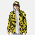 thumbnail image 4 of Kll Sunflowers In Vintage Print Men'S Women’s Upf 50+ Sun Protection Outdoor Hoodie Jacket Long Sleeve Fishing Hiking Performance Shirt- Xx-Large, 4 of 8