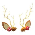 thumbnail image 2 of Xihbxyly Pinzas para El Cabello con Bandas Luminosas, Tocado Navideño con Diseño de Astas, Aspecto de Bosque de Las Hadas Mori, Peinado Versátil, Decoración para Fiestas, Accesorio Femenino (Juego de, 2 of 7