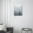 thumbnail image 3 of Modern 12x16in Sunrise Misty Forest Canvas Art - A Timeless Addition to Bedroom, Living Room, or Bathroom Wall Décor, 3 of 7