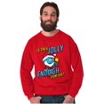 thumbnail image 4 of Grumpy Smurf Jolly Enough Xmas Santa Sweatshirt for Men or Women Brisco Brands S, 4 of 6