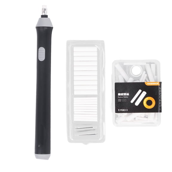 Electric Erasers, Compact 5mm 2.3mm Artists Electric Erasers With 70 Eraser Refill For Sketch