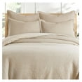 thumbnail image 4 of HMTtie - Cloud Waffle Taupe Euro Shams - Waffle Weave - Taupe - Euro Sham Set of 2 (26x26in.), No Insert- Cotton, 4 of 4